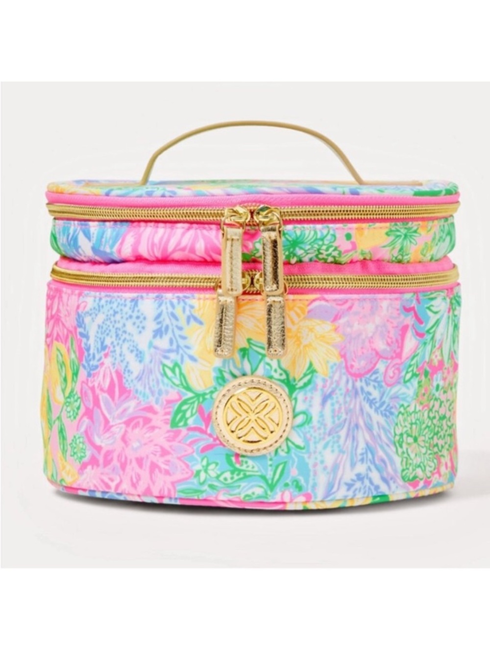 Lilly Pulitzer Round cosmetics case